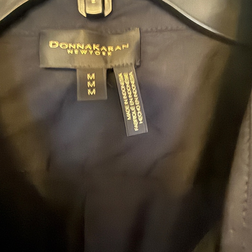 Donna Karan Black Shirt with Gold Accent - Picture 2 of 4